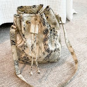 GORGEOUS Vivienne Westwood snakeskin bucket bag, like NEW